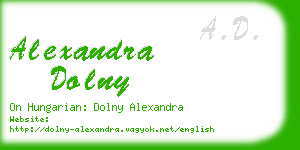 alexandra dolny business card